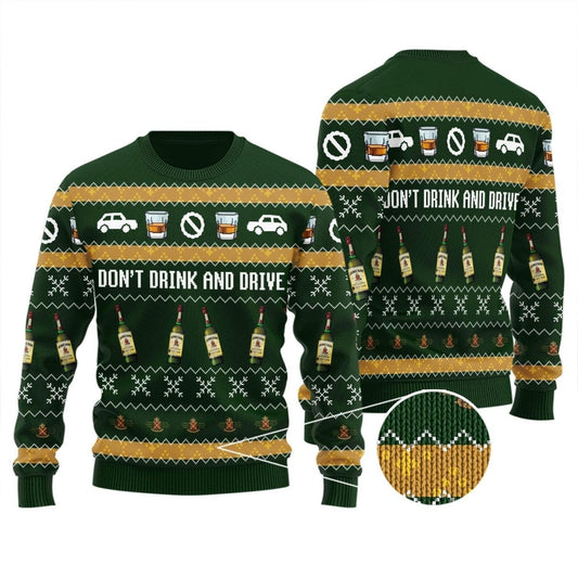 Jameson Don't Drink And Drive Ugly Sweater - VinoVogue.com