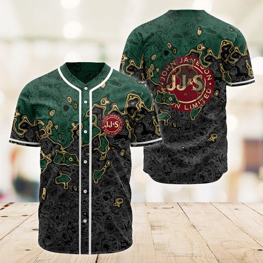 Holographic Colorful Jameson Baseball Jersey - VinoVogue.com