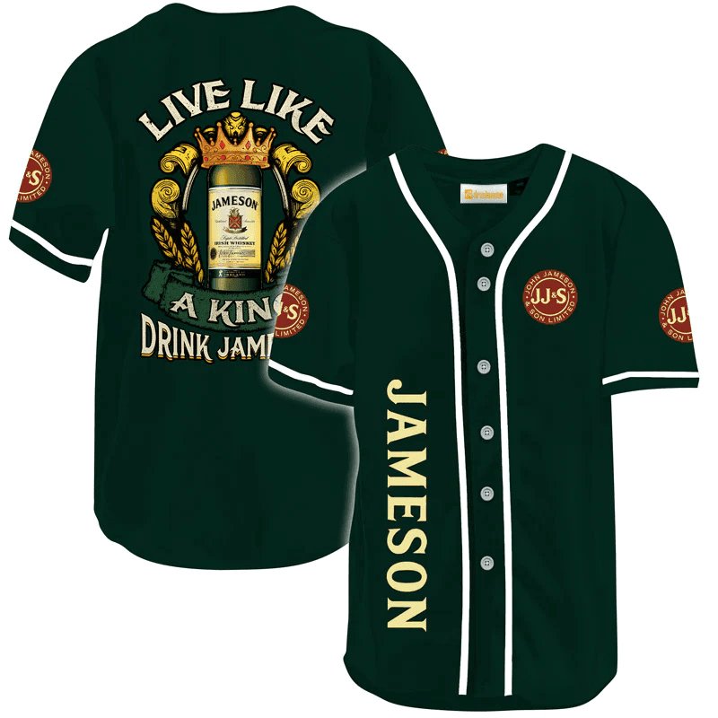 Jameson Live Like A King Baseball Jersey - VinoVogue.com