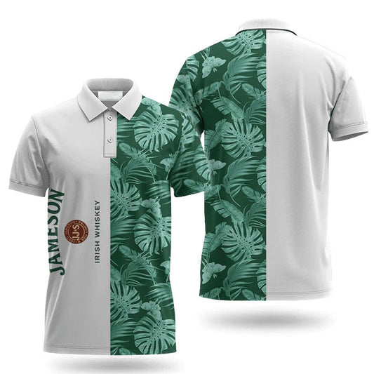 Jameson Swiss Cheese Leaf Polo Shirt - VinoVogue.com