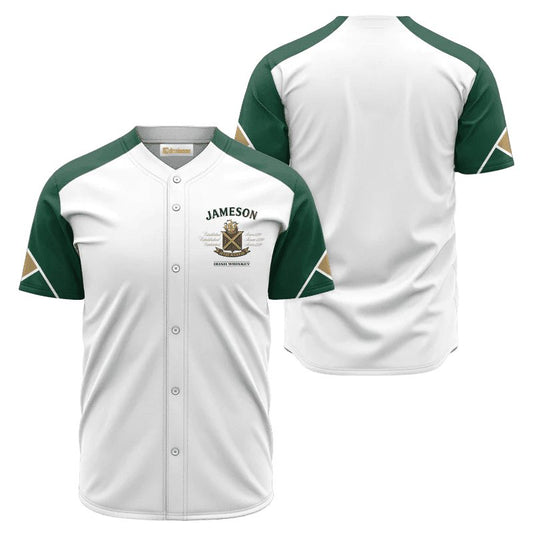 Jameson White And Green Jersey Shirt - VinoVogue.com