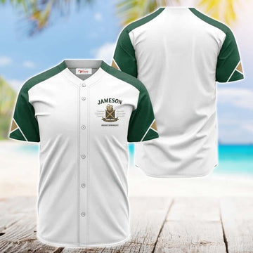 Jameson White And Green Jersey Shirt - VinoVogue.com
