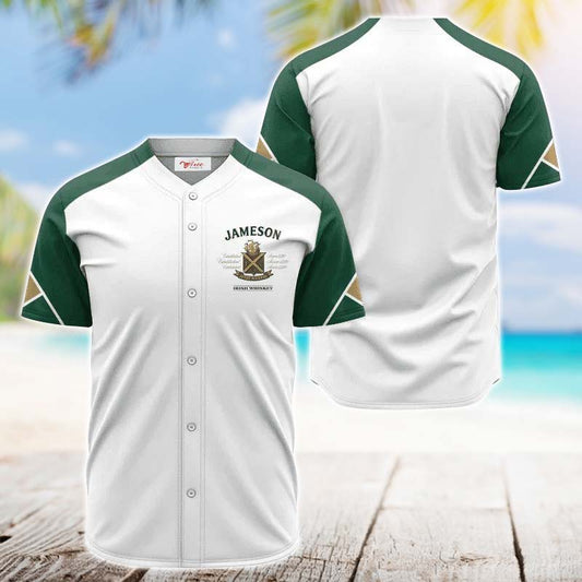 Jameson White And Green Jersey Shirt - VinoVogue.com
