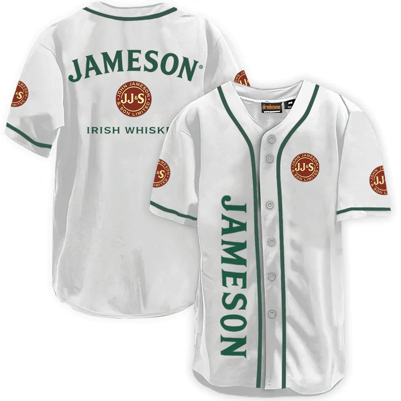 Jameson White Baseball Jersey - VinoVogue.com