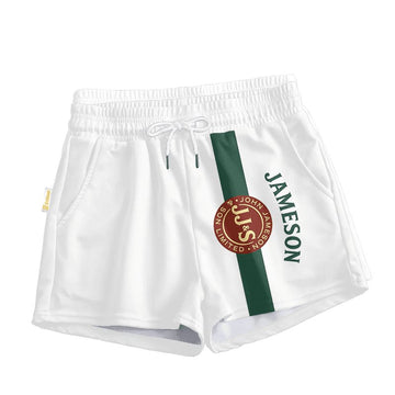 Jameson White Basic Women's Casual Shorts - VinoVogue.com