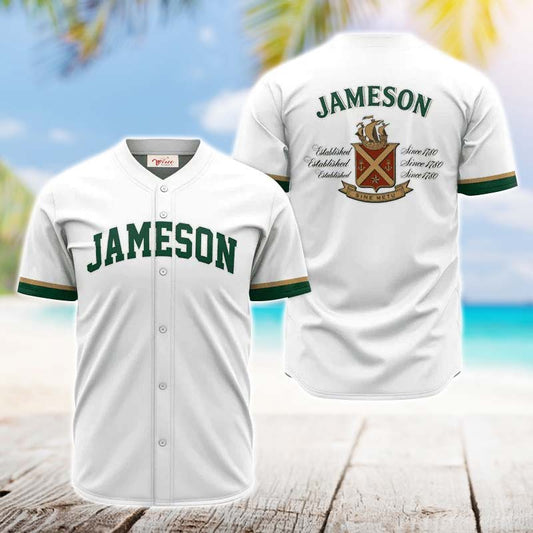 Jameson White Jersey Shirt - VinoVogue.com