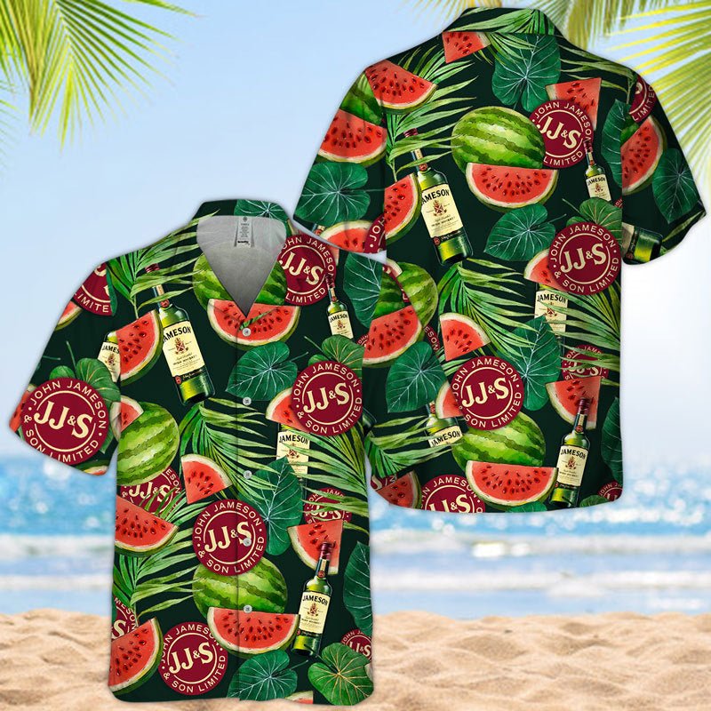 Jameson Watermelon Hawaiian Shirt - VinoVogue.com