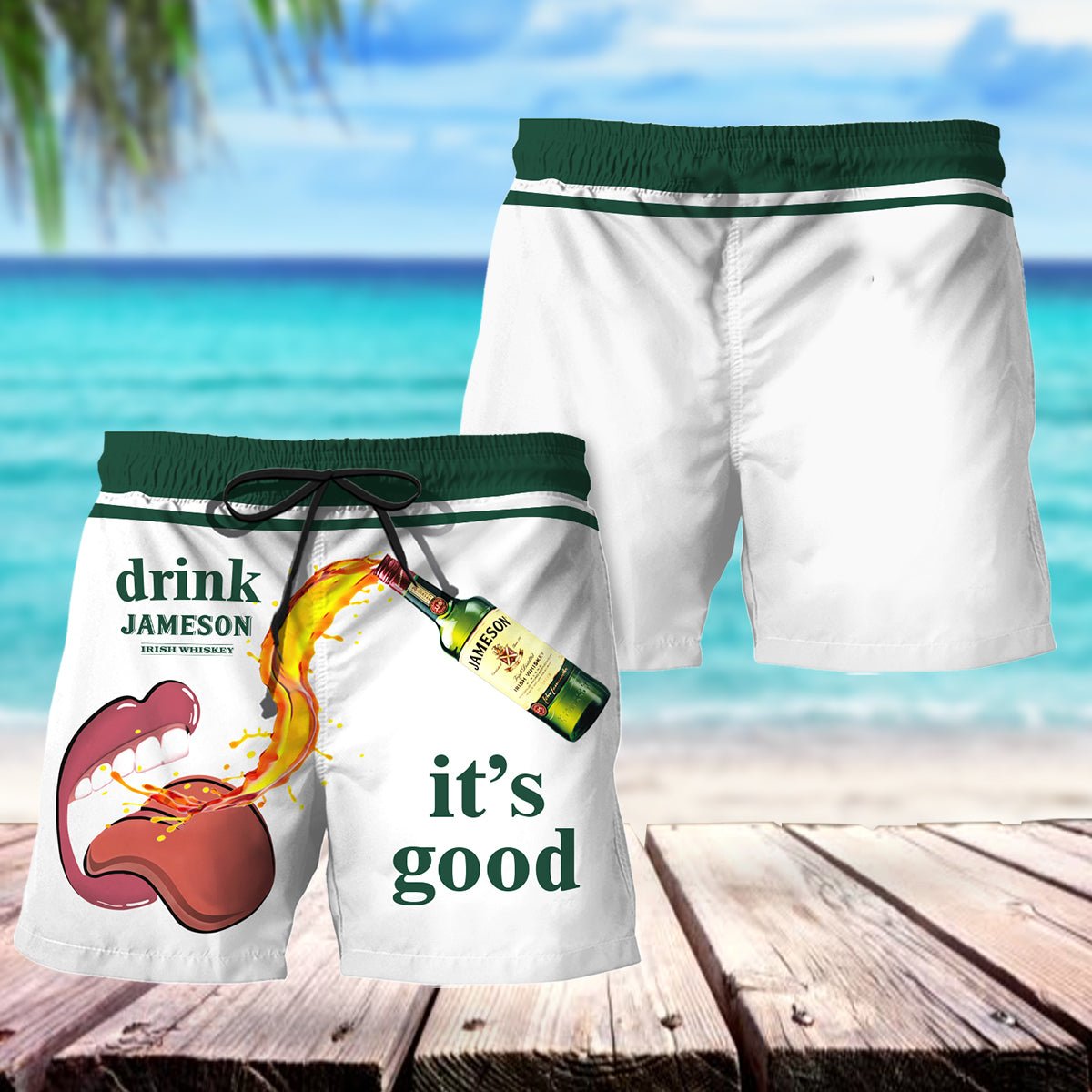 Drink Jameson It's Good Swim Trunks - VinoVogue.com