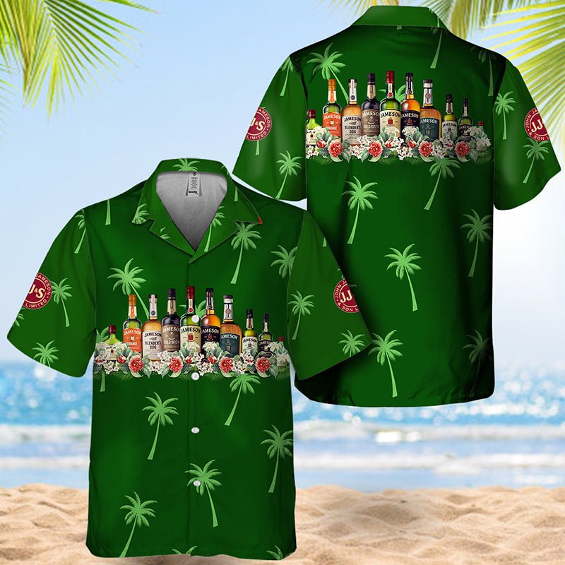 Jameson Tropical Liquor Paradise Hawaiian Shirt - VinoVogue.com