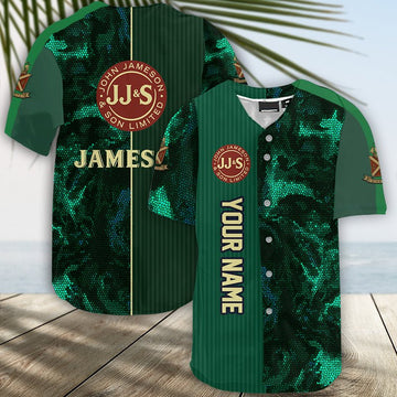 Personalized Jameson Galaxy Mosaic Jersey Shirt - VinoVogue.com