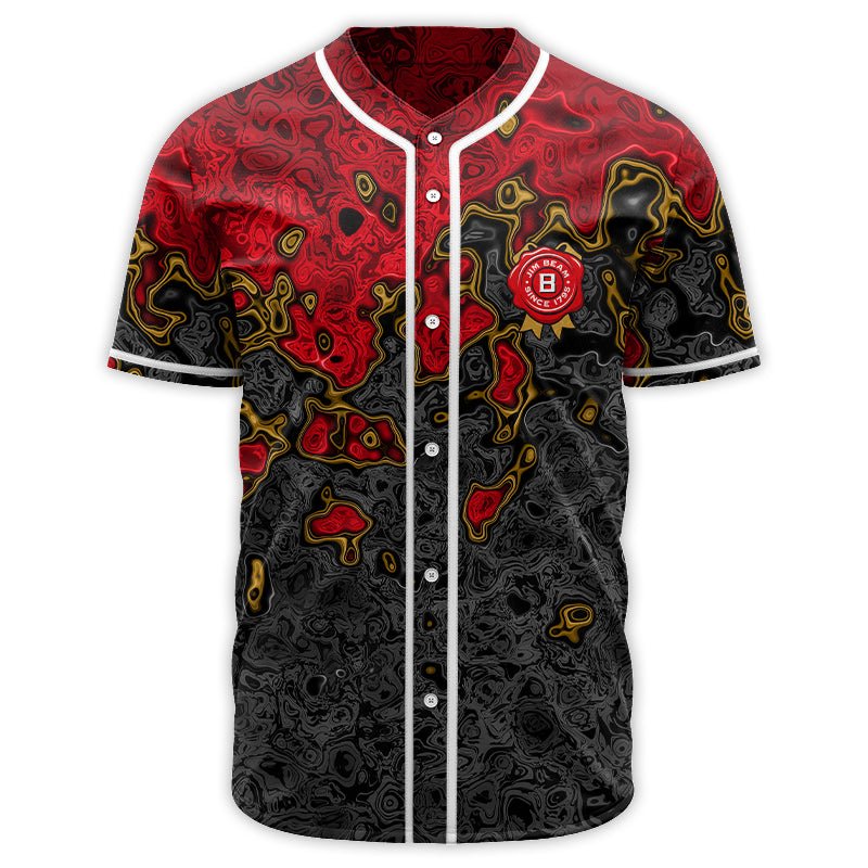 Holographic Colorful Jim Beam Baseball Jersey - VinoVogue.com