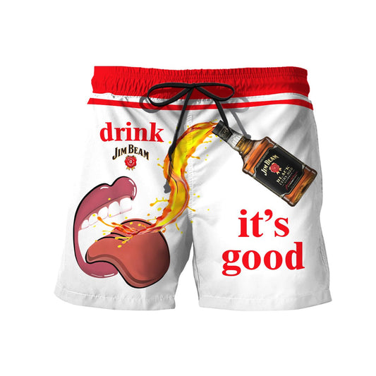 Drink Jim Beam It's Good Swim Trunks - VinoVogue.com