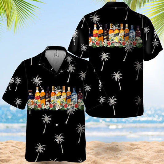 Johnnie Walker Tropical Liquor Paradise Hawaiian Shirt - VinoVogue.com