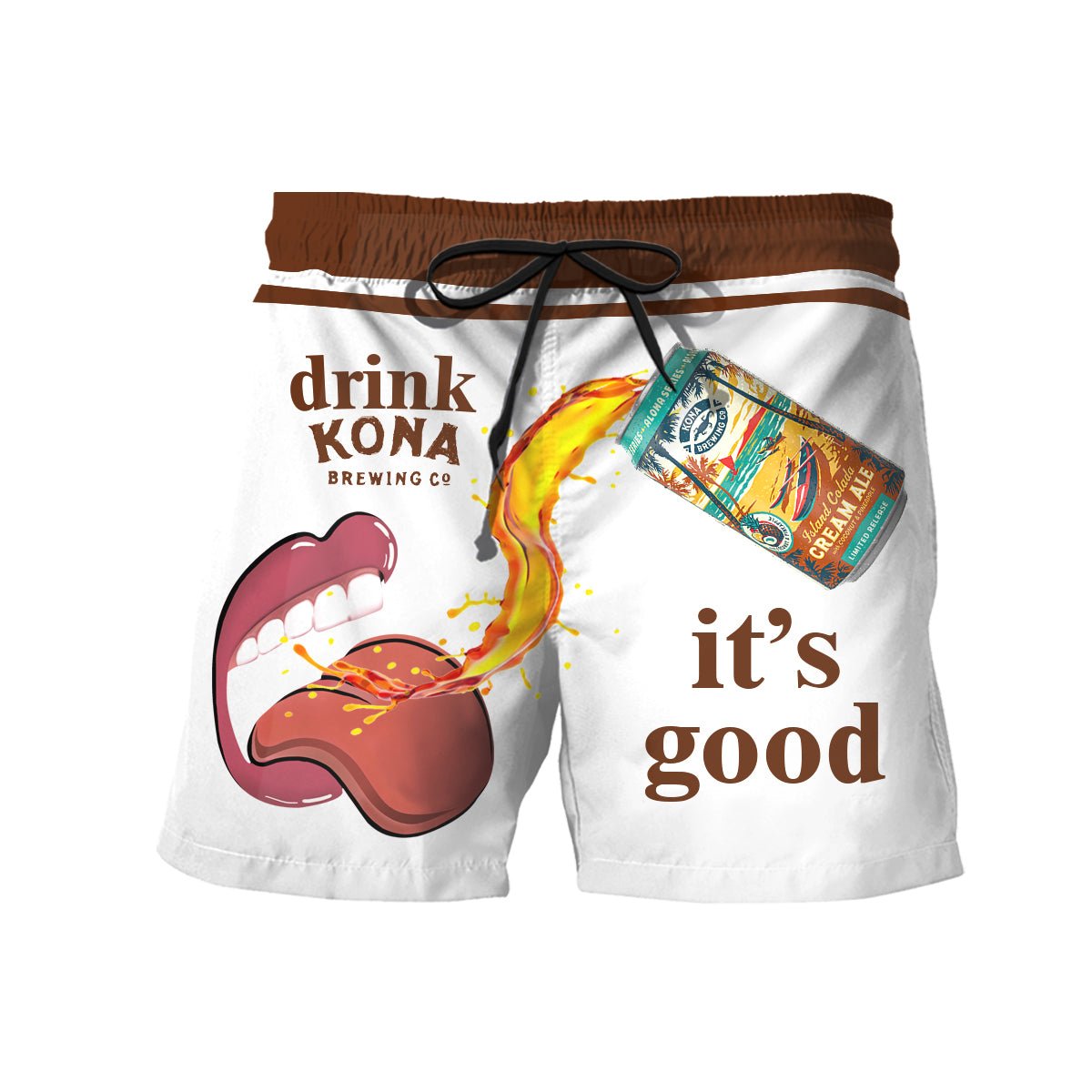 Drink Kona Brewing It's Good Swim Trunks - VinoVogue.com