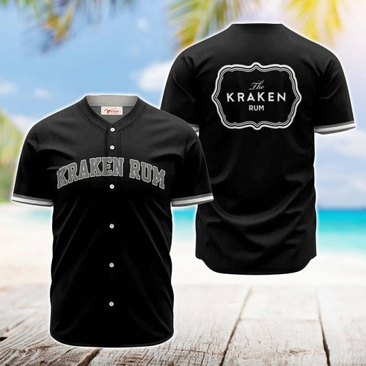 Kraken Rum Black Basic Jersey Shirt - VinoVogue.com