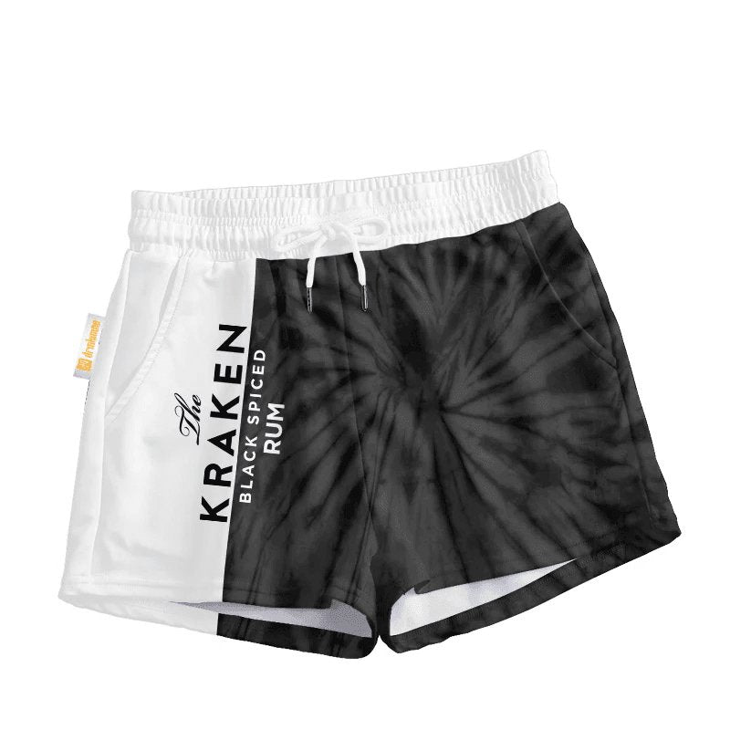 Kraken Rum Tie Dye Women's Casual Shorts - VinoVogue.com