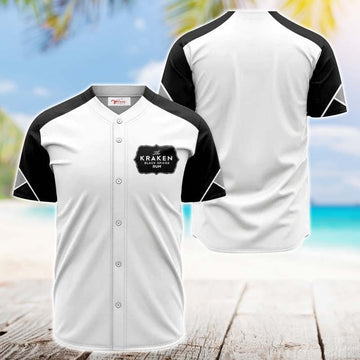 Kraken Rum White And Black Jersey Shirt - VinoVogue.com