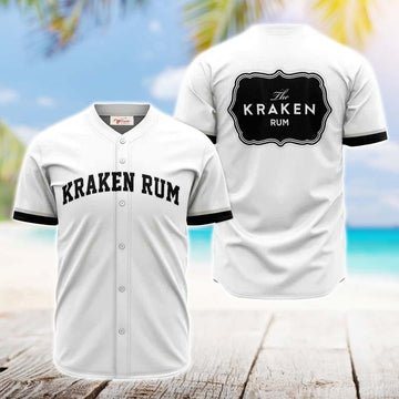 Kraken Rum White Jersey Shirt - VinoVogue.com