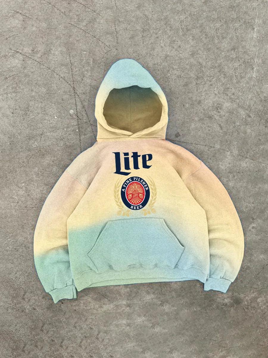 Lite A Fine Pilsner Beer Gradient Hoodie