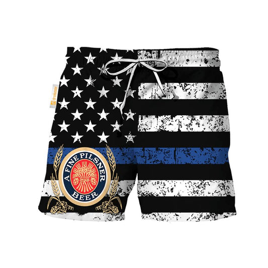 Lite USA Flag Swim Trunks - VinoVogue.com