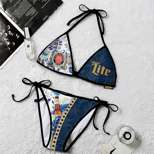 Miller Lite Triangle Beach Bikini - VinoVogue.com