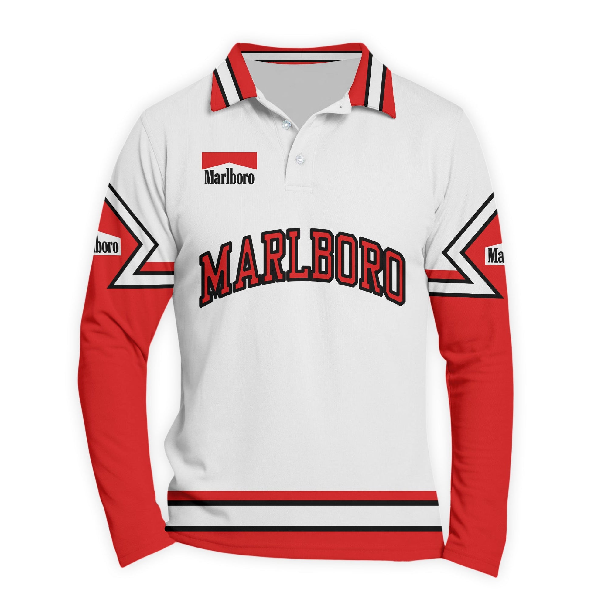 Marlboro Fieldcore Golf Long Sleeve Polo Shirt