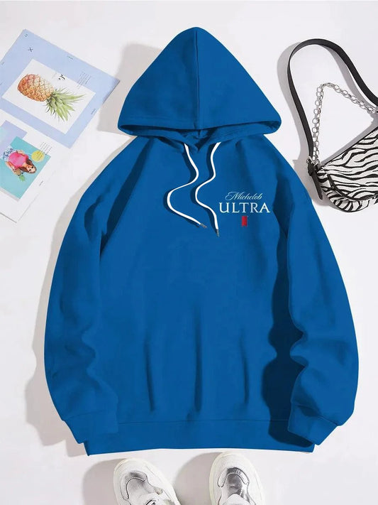 Michelob Ultra Basic Blue Hoodie - VinoVogue.com