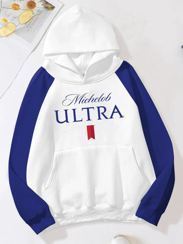 Michelob Ultra Basic White Hat Hoodie