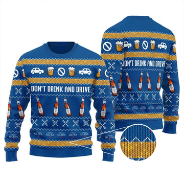 Michelob Ultra Don't Drink And Drive Ugly Sweater - VinoVogue.com