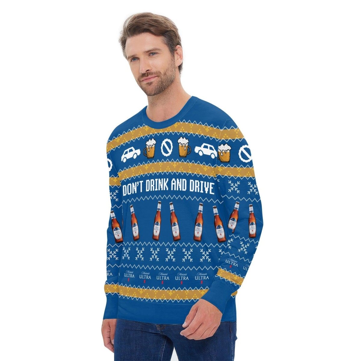 Michelob Ultra Don't Drink And Drive Ugly Sweater - VinoVogue.com