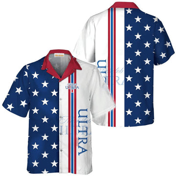 Michelob Ultra Fourth Of July Hawaiian Shirt - VinoVogue.com