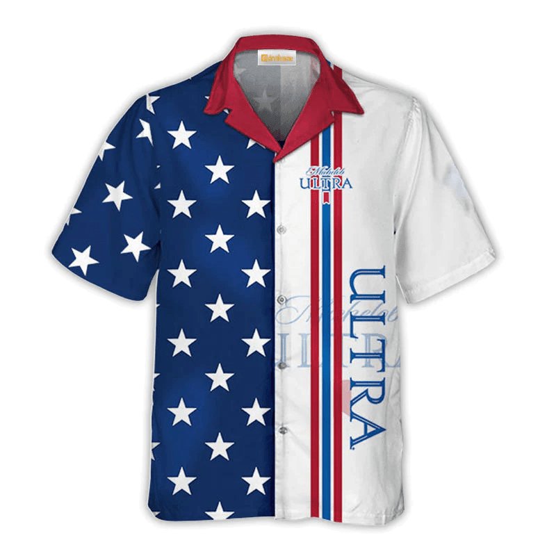 Michelob Ultra Fourth Of July Hawaiian Shirt - VinoVogue.com