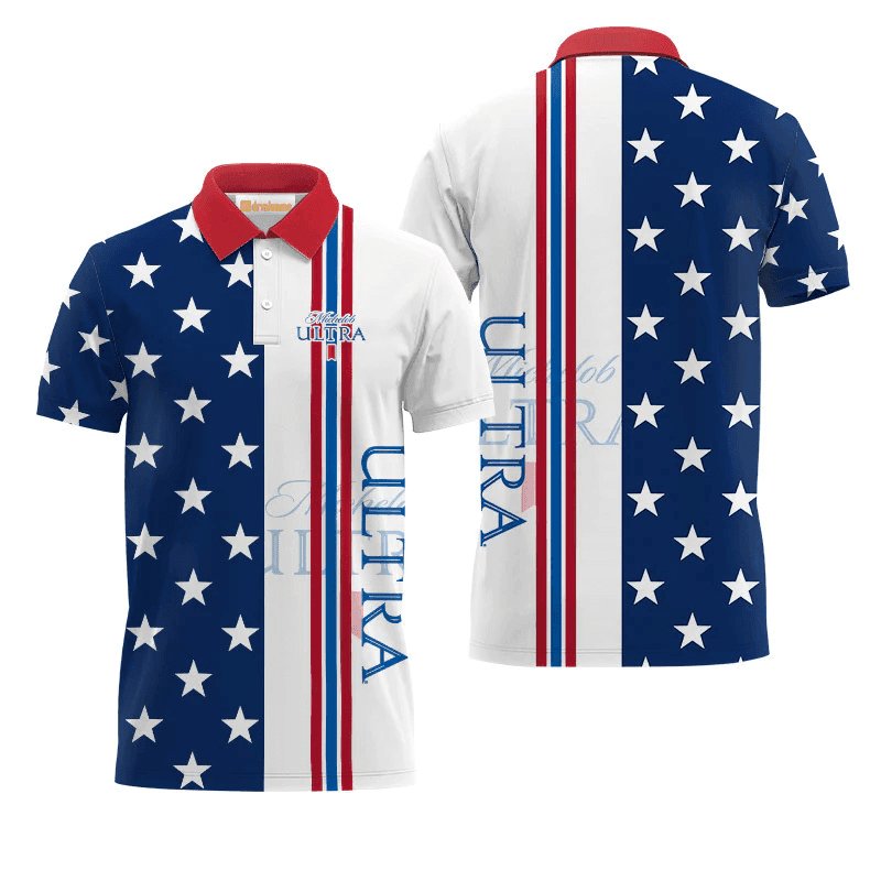 Michelob Ultra Fourth Of July Polo Shirt - VinoVogue.com