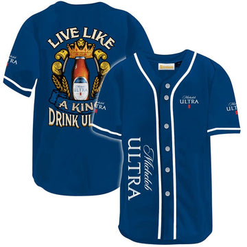 Michelob Ultra Live Like A King Baseball Jersey - VinoVogue.com