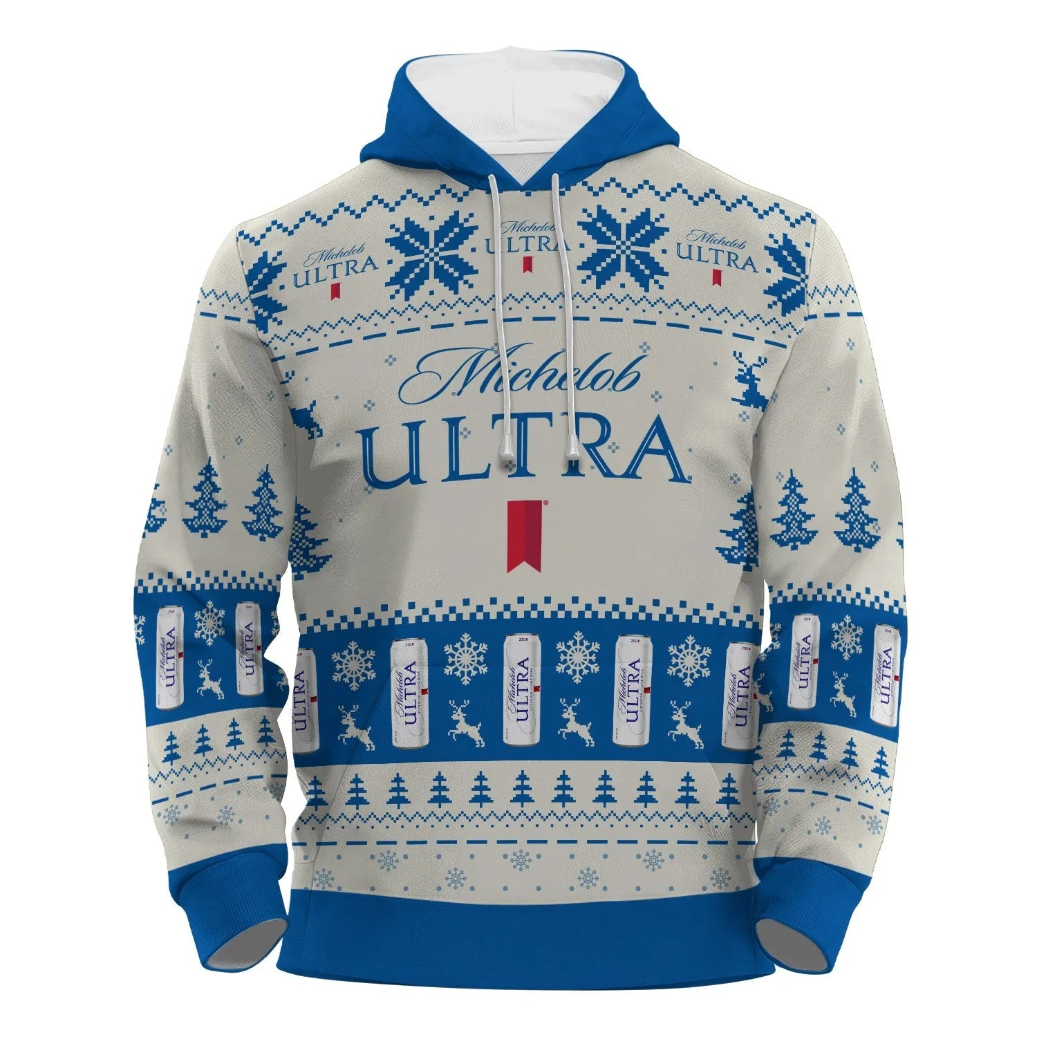 Michelob Ultra Snowy Sips Pullover & Zip Hoodie