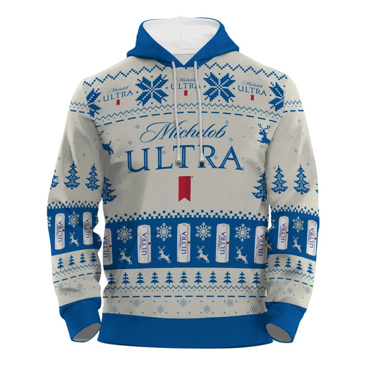 Michelob Ultra Snowy Sips Pullover & Zip Hoodie