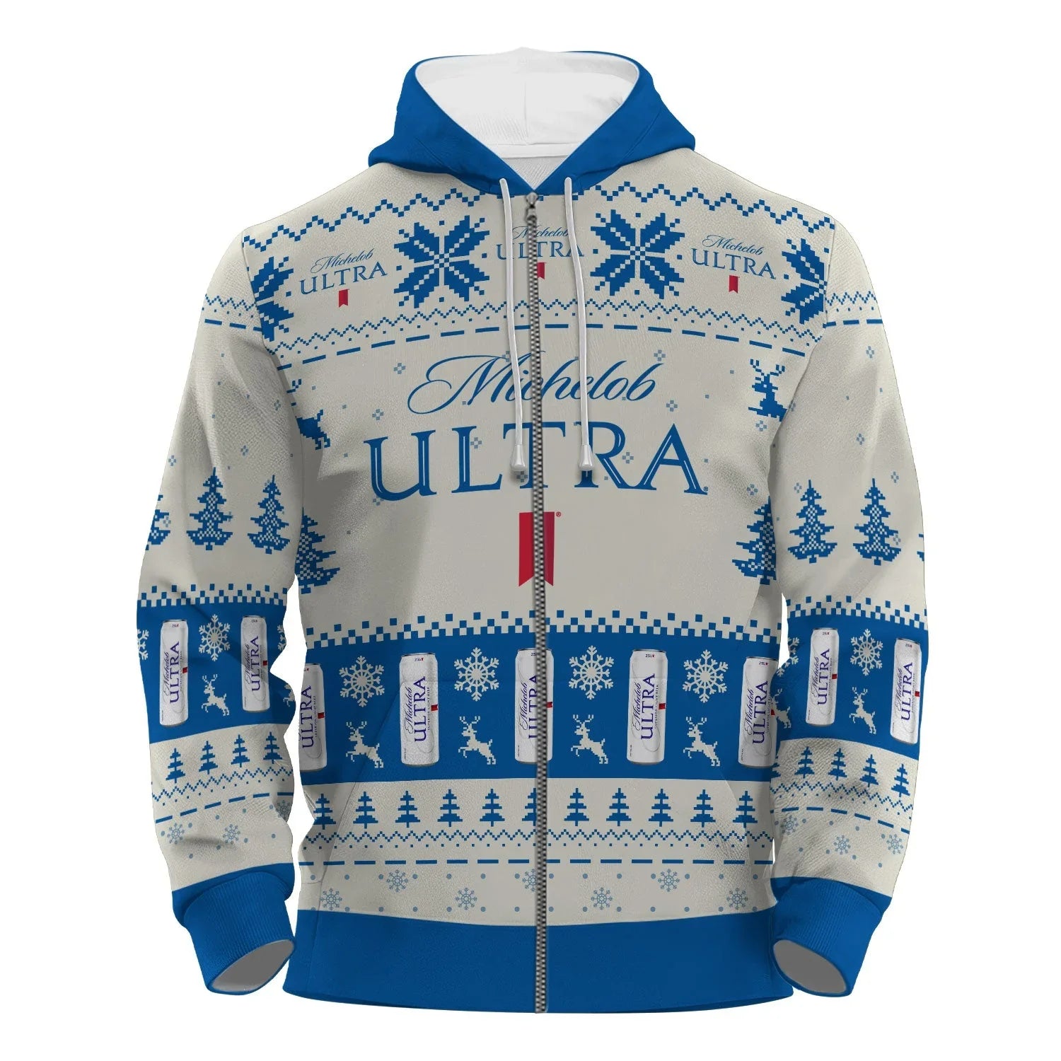 Michelob Ultra Snowy Sips Pullover & Zip Hoodie