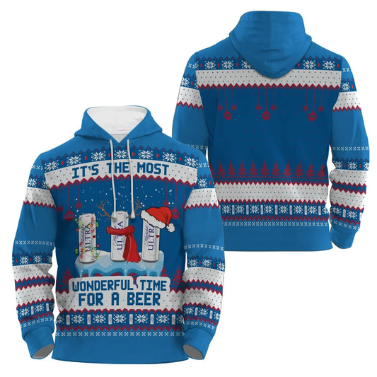 Michelob Ultra The Most Wonderful Time Pullover & Zip Hoodie