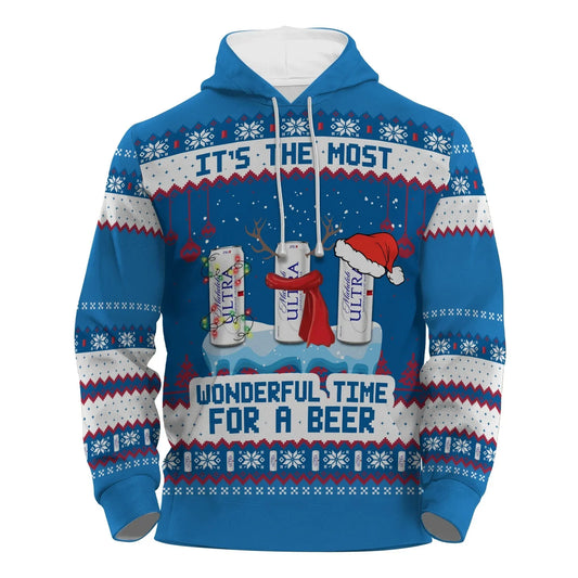 Michelob Ultra The Most Wonderful Time Pullover & Zip Hoodie