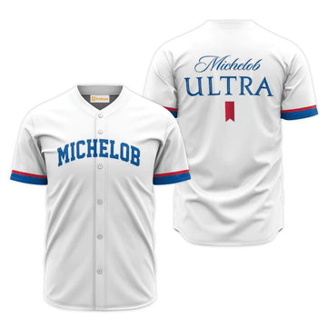 Michelob Ultra White Jersey Shirt - VinoVogue.com