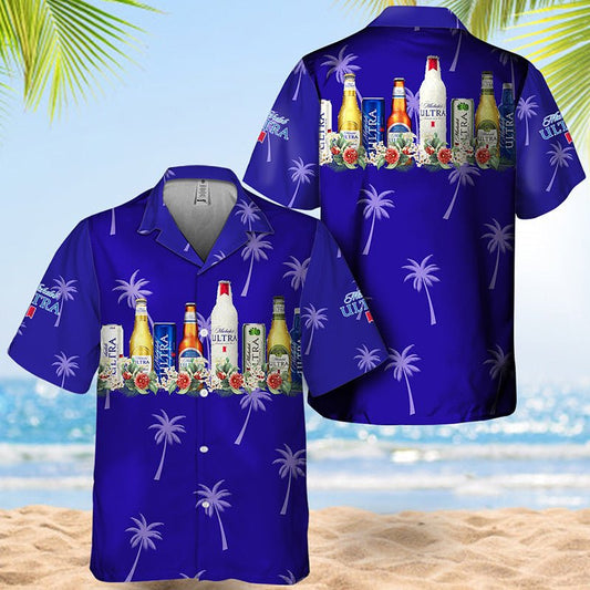 Michelob Ultra Tropical Liquor Paradise Hawaiian Shirt - VinoVogue.com