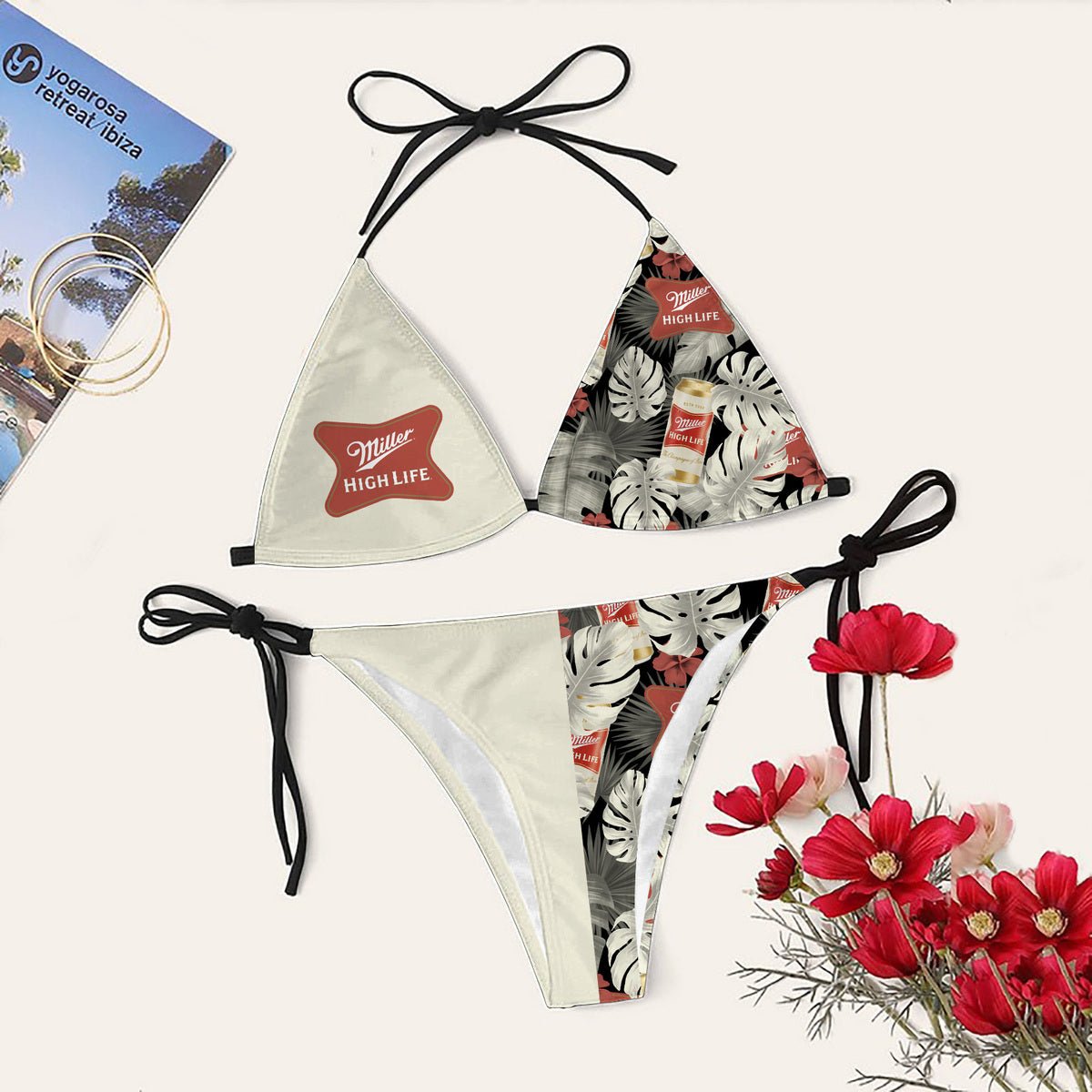 Miller High Life Triangle Beach Bikini - VinoVogue.com