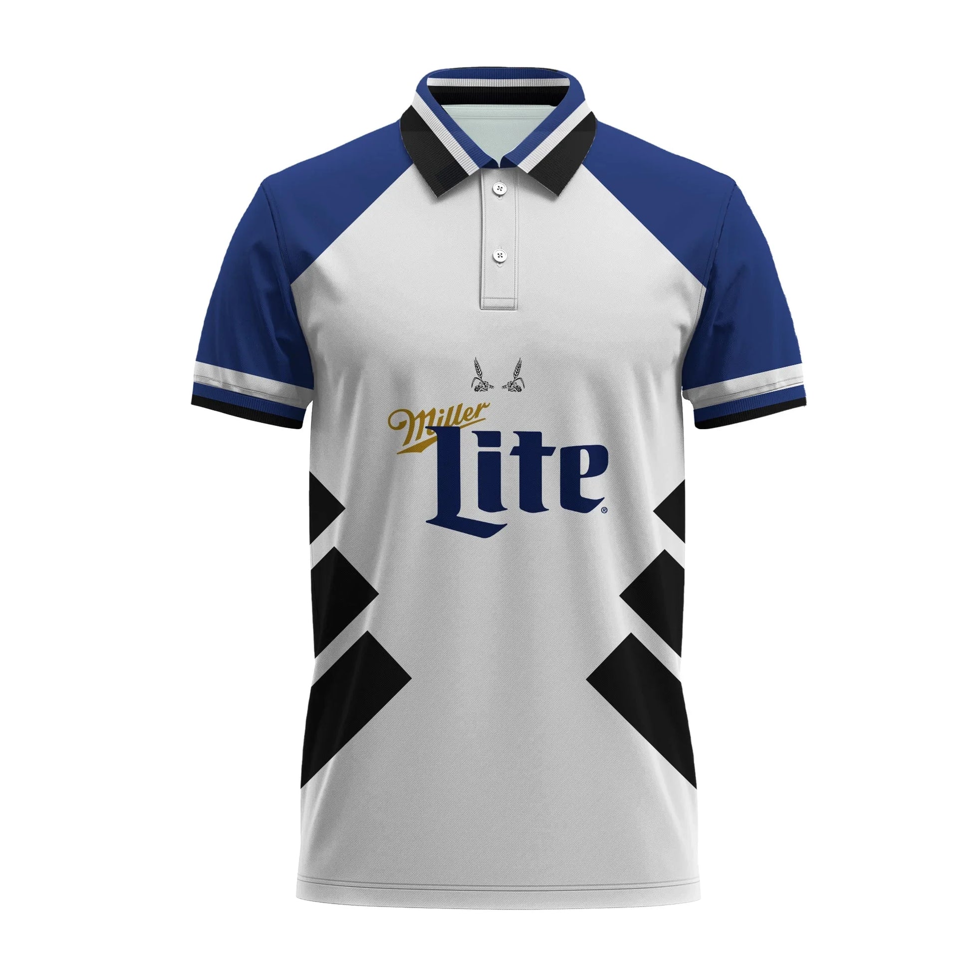 Miller Lite Bold Line Polo Shirt
