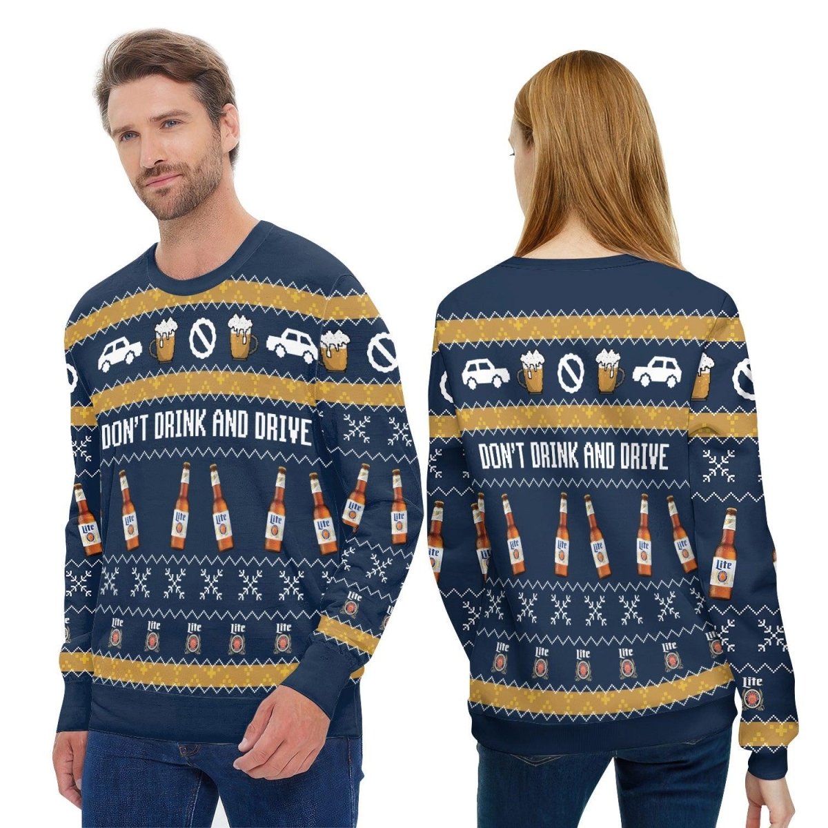 Miller Lite Don't Drink And Drive Ugly Sweater - VinoVogue.com