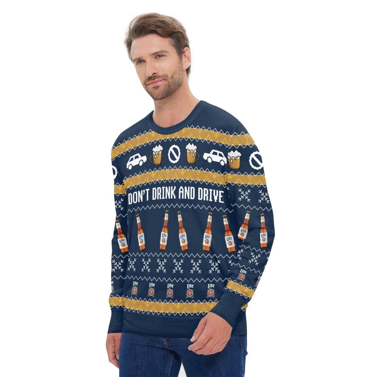 Miller Lite Don't Drink And Drive Ugly Sweater - VinoVogue.com