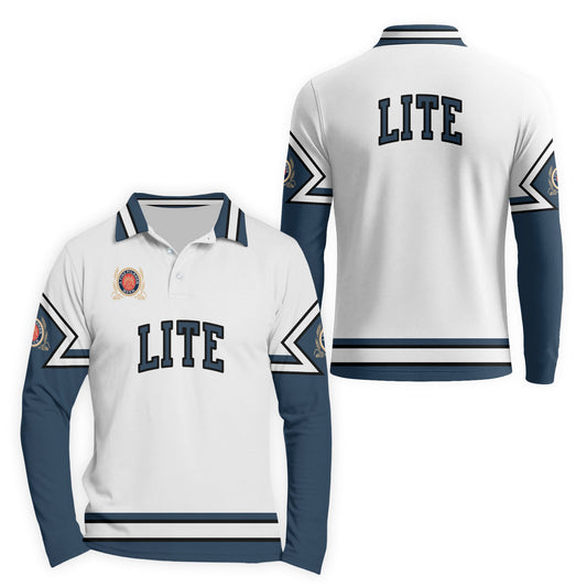  Miller Lite Fieldcore Golf Long Sleeve Polo Shirt
