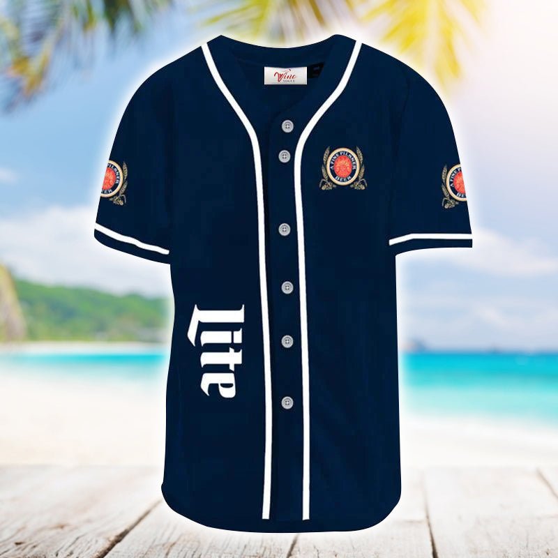 Miller Lite Live Like A King Baseball Jersey - VinoVogue.com