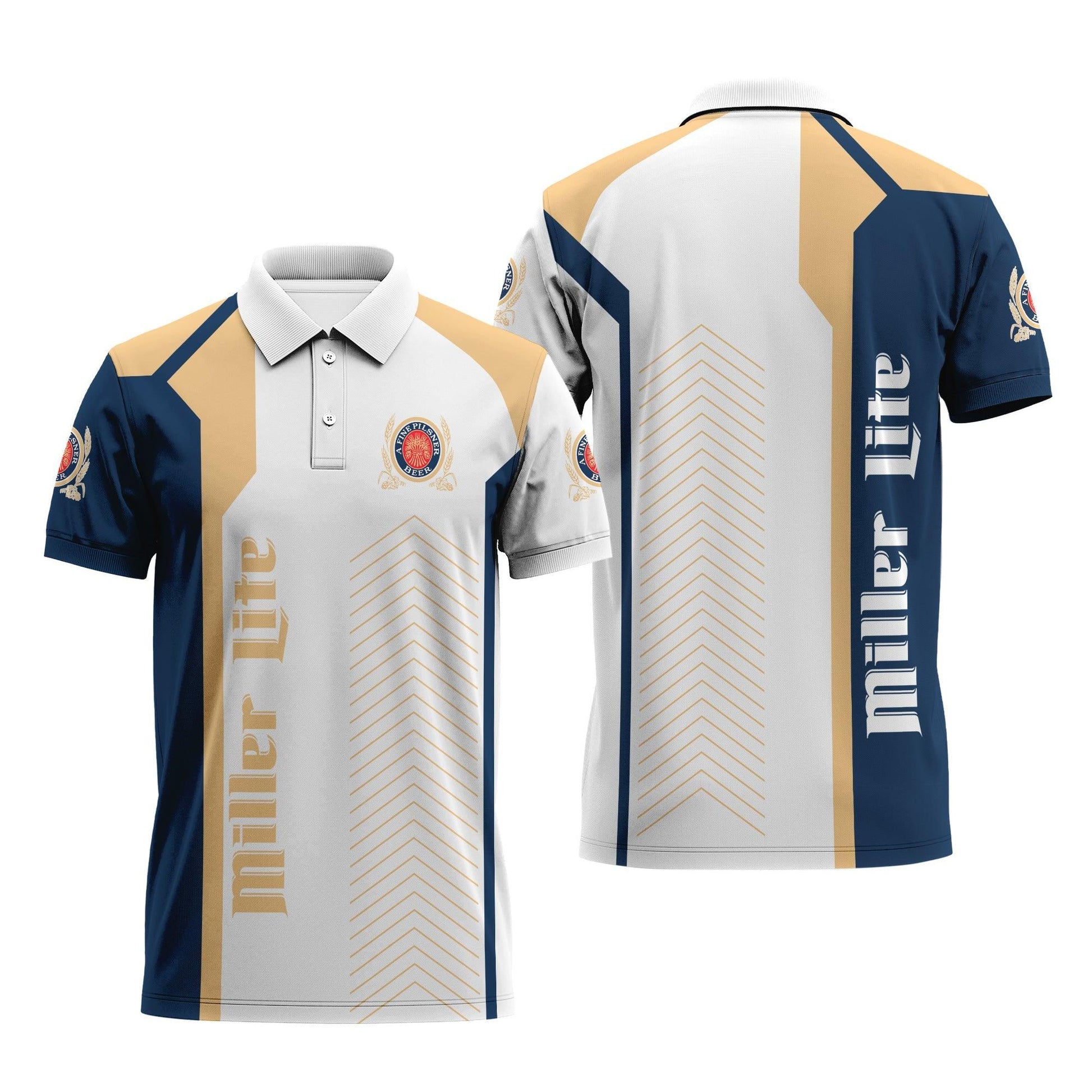 Miller Lite Modern Motorsport Polo Shirt