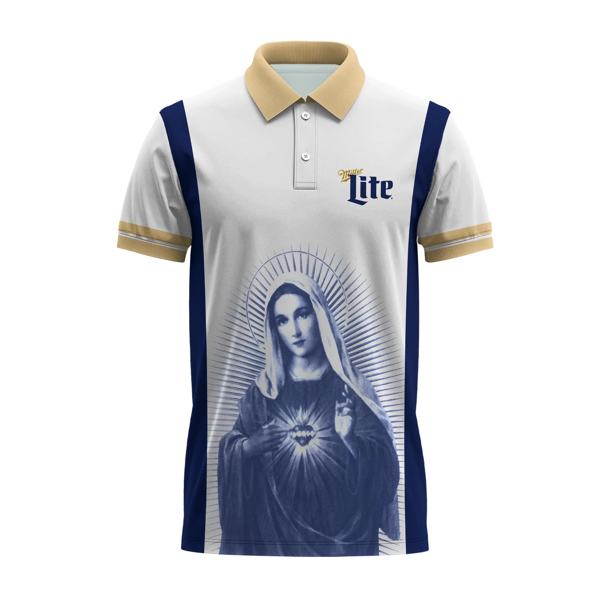Miller Lite Sacred Maria Polo Shirt