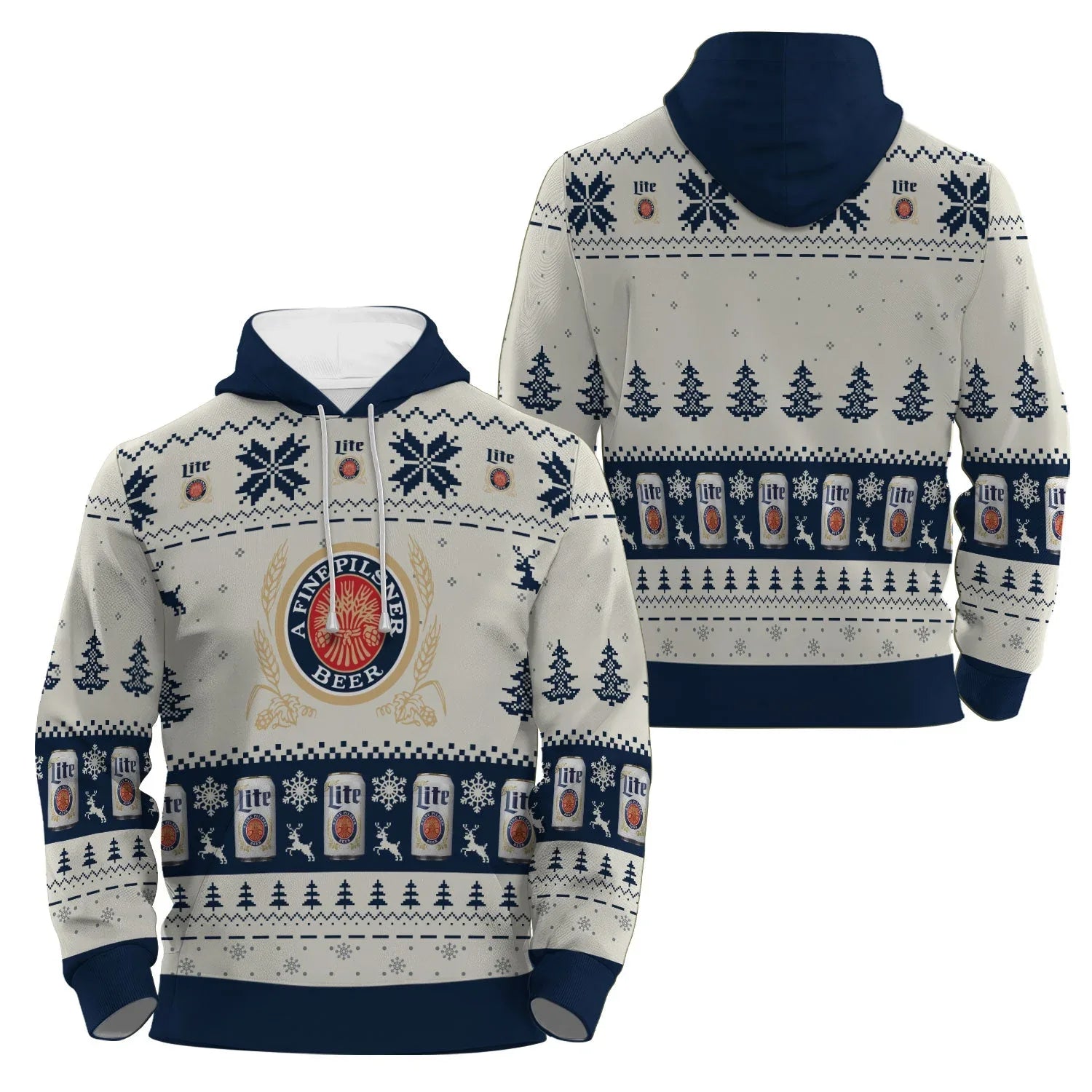 Miller Lite Snowy Sips Pullover & Zip Hoodie